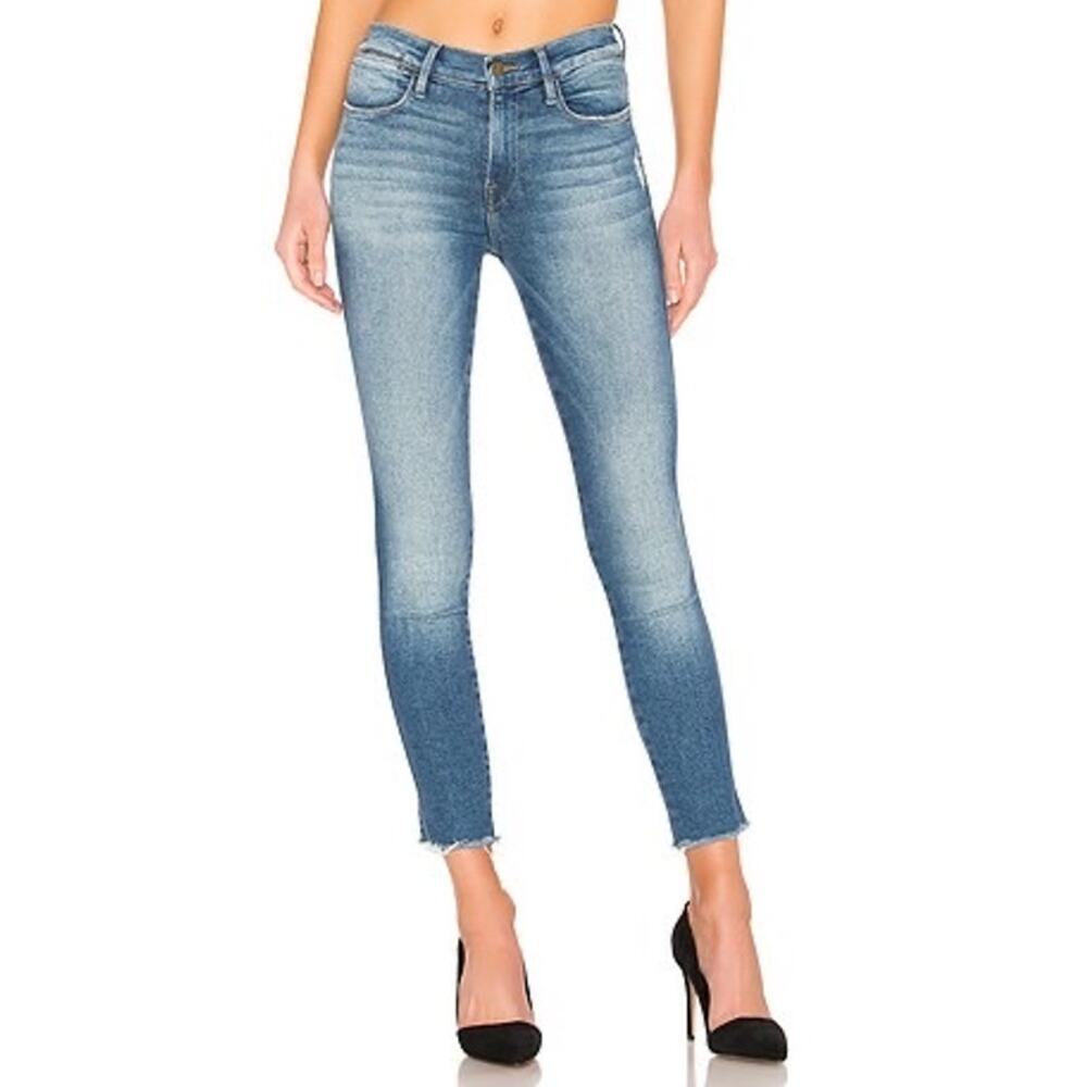 Frame Le High Skinny Jean Raw Hem 25 - Picture 1 of 5